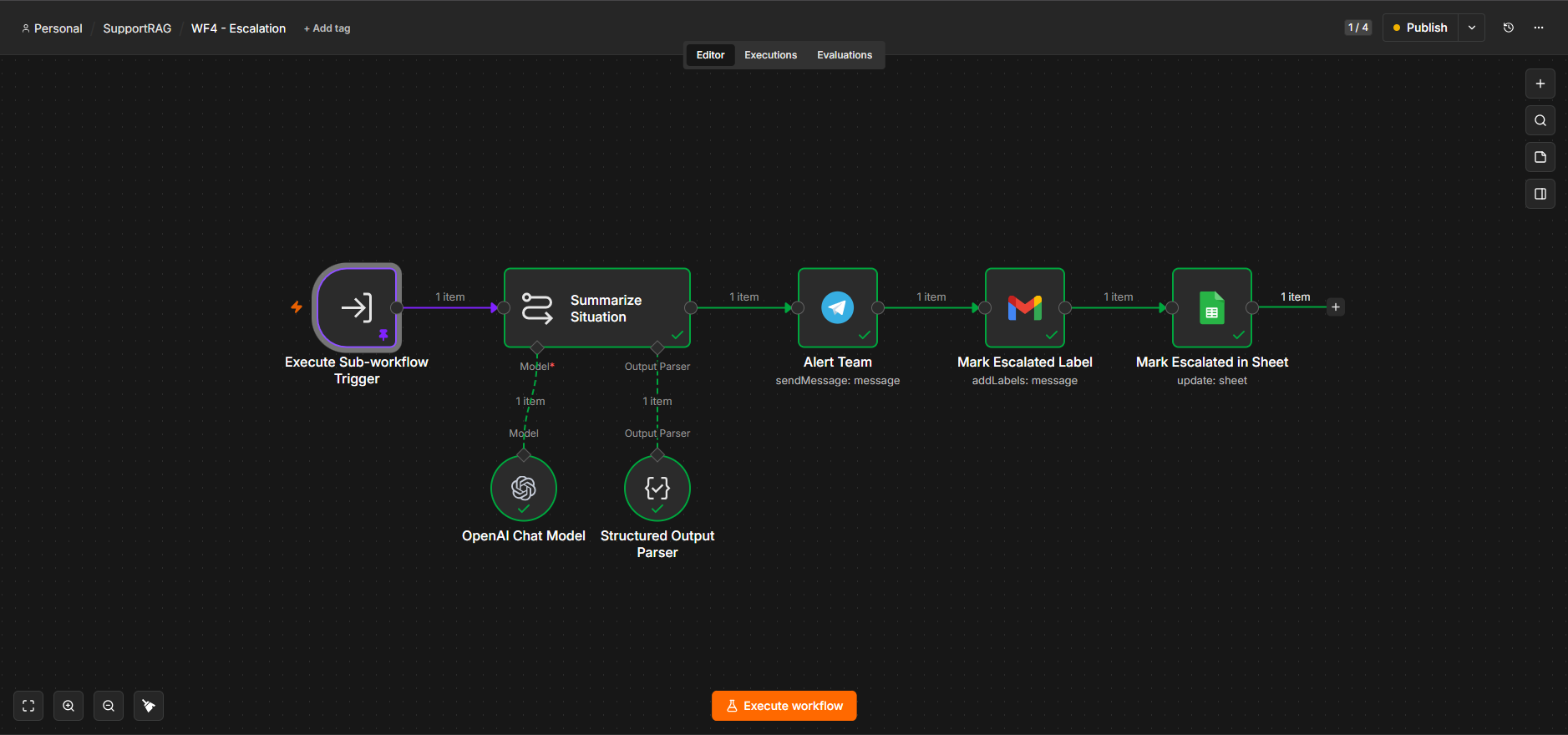 WF4, escalation: summarizes urgent or angry mail and alerts the team instantly.